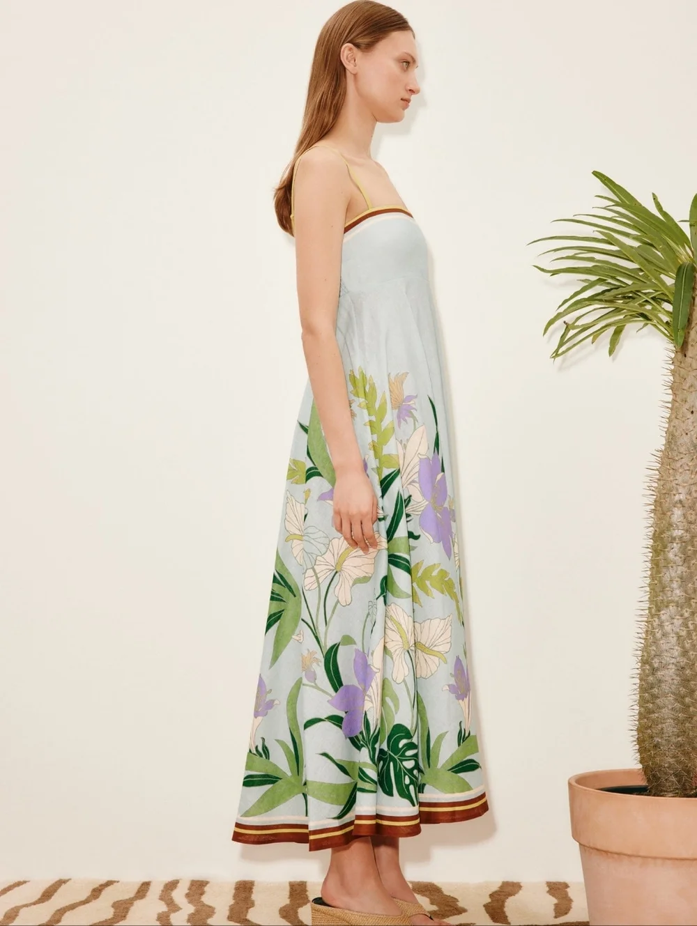 ALEMAIS Alfie Linen Sleeveless A-Line Sundress - Picture 2 of 9